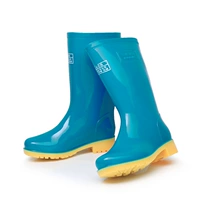 Подлинные двойные деньги в середине дождя женские дождевые ботинки обувь, кислота -алкали для водных ботинок, говядина нижняя защита от труда