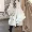 2018 thiết kế thời trang mới của Hàn Quốc thả lỏng ve áo mùa thu đông retro tay áo hoa len áo khoác nữ thủy triều