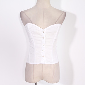 ZZ-3 không trở lại không thay đổi cô gái đơn giản màu rắn màu trắng đáy eo váy cưới đáy cơ thể mỏng corset đồ lót giá rẻ