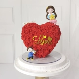 Интернет -знаменитость Love Dutyfort Cake Decort Rose Heart -Capera Stent Puil Puil Pulcaking Plug -in Dornmants