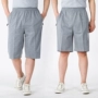 2018 thể thao ống túm quần short nam mùa hè lỏng cao eo căng bông thường mỏng phần năm điểm bảy điểm quần short quần áo nam hàng hiệu