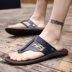 2018 mùa hè mới của nam giới kích thước lớn dép nam giày bãi biển toe dual-sử dụng non-slip bề mặt mềm mại mềm dưới dép giản dị Sandal