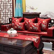 Gỗ gụ sofa đệm mới của Trung Quốc cổ điển đồ gỗ vững chắc vòng ghế đệm anti-skid La Hán giường miếng bọt biển cushion cover tùy chỉnh