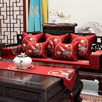 Gỗ gụ sofa đệm mới của Trung Quốc cổ điển đồ gỗ vững chắc vòng ghế đệm anti-skid La Hán giường miếng bọt biển cushion cover tùy chỉnh đệm ghế gỗ