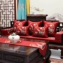 Gỗ gụ sofa đệm mới của Trung Quốc cổ điển đồ gỗ vững chắc vòng ghế đệm anti-skid La Hán giường miếng bọt biển cushion cover tùy chỉnh đệm ghế gỗ