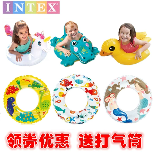 Intex, милый плавательный круг для раннего возраста, США, милые животные, фламинго