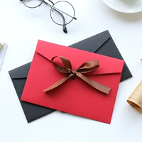 Retro Solid Color Western Ribbon Envelope Creative Bow Color свадебный приглашение приглашение на хранение букв можно настроить