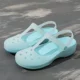 Màu trắng y tá lỗ giày nữ mùa hè dày đáy dép phụ nữ mang thai dép nữ chống trượt đi biển giày dép đi làm mềm bệnh viện nhóm mua dép hermes nữ chính hãng