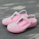 Màu trắng y tá lỗ giày nữ mùa hè dày đáy dép phụ nữ mang thai dép nữ chống trượt đi biển giày dép đi làm mềm bệnh viện nhóm mua dép hermes nữ chính hãng