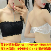 Mua 3 tặng 1 miễn phí! Sexy girl vẻ đẹp trở lại ngực bọc ngực ống đồ lót hàng đầu với pad ngực