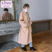 Chuu phiên bản mới của Hàn Quốc áo len mùa xuân Hàn Quốc và mùa thu dành cho nữ dài - Trung bình và dài Coat