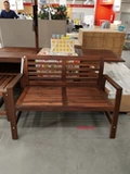IKEA Wuxi IKEA Внутреннее агентство закупок Aplano Скамейка со спинкой Уличная скамейка Коричневая краска