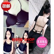 Bikini Halter Beauty Lại Halter Sexy Strapless Strapless Khóa Phía Trước Thu Thập Đồ Lót của Phụ Nữ Nhật Bản Bra Mỏng