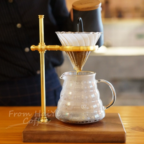 Ha'coffee Hand -Coffee Cracket Retro промышленного стиля рука -приготовленная чашка с утечками может отрегулировать деревянную основу