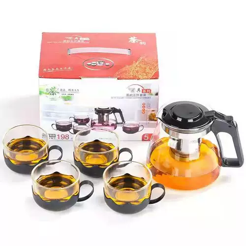Чайный сервиз, комплект, заварочный чайник, глянцевый ароматизированный чай, подарок на день рождения