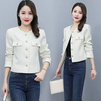 Весенняя осенняя приталенная куртка, в стиле Шанель, в западном стиле, по фигуре, подходит для подростков