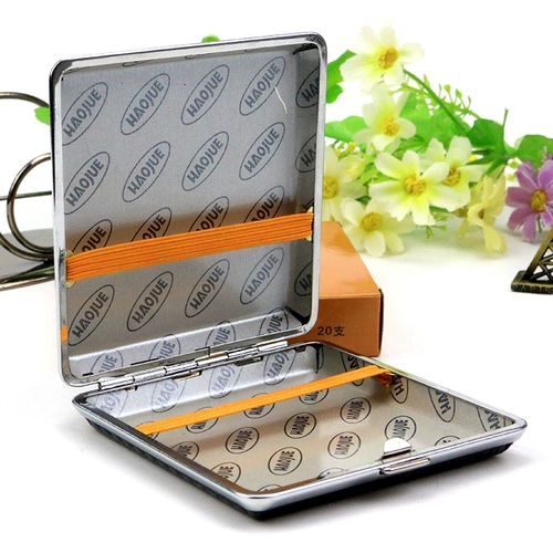 Металлический портсигар, длинная портативная креативная коробка