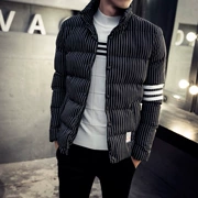 Tide thương hiệu 2018 thu đông nam mới xuống áo bông cotton Phiên bản Hàn Quốc của áo vest tự canh cỡ lớn áo ấm dày