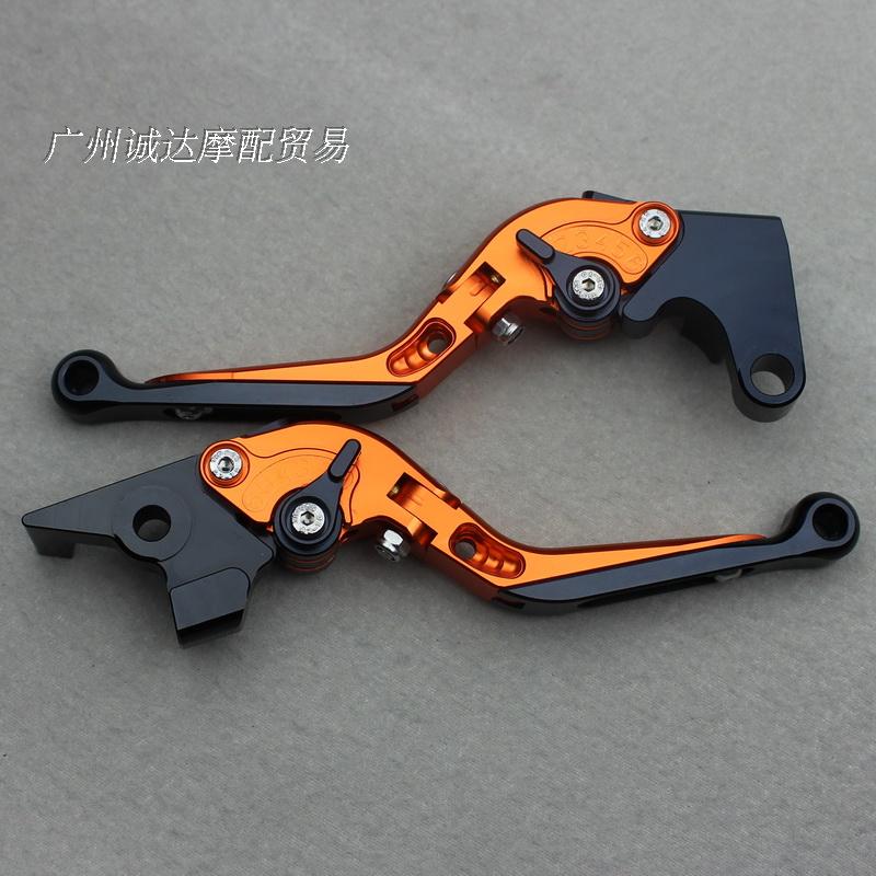 1 Pair Of OrangeFor Yamaha motorcycle FZ6 Modified parts FZ8 brake Handlebar FZ1 ox horn CNC Handle pull rod