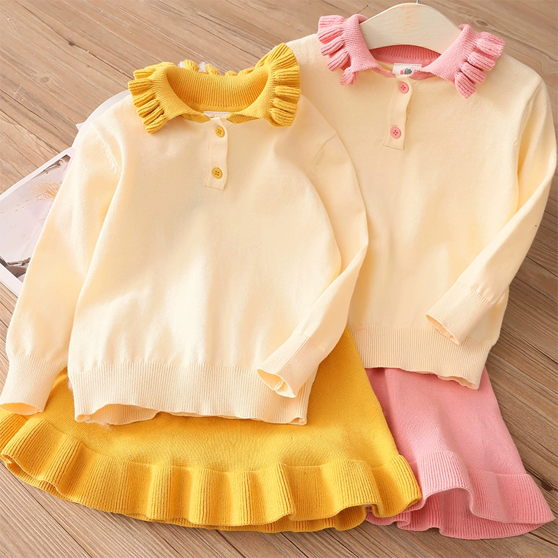 Bộ đồ bé gái mùa xuân 2020 cho bé gái quần áo trẻ em váy len trẻ em tz-4677 - Phù hợp với trẻ em