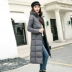 Chống mùa bông áo khoác nữ đoạn dài trên đầu gối Hàn Quốc phiên bản của bông áo khoác 2018 mới mỏng dày bông áo khoác mùa đông áo khoác nữ áo lông vũ nữ Bông