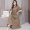 Mùa thu 2018 mới của phụ nữ phiên bản Hàn Quốc của eo đã được mẹ gầy thanh lịch thời trang áo dài tay cotton và đầm lanh nữ