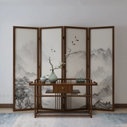 Phong cách Trung Quốc mới
         tùy chỉnh vách ngăn màn hình gỗ rắn phòng khách chặn văn phòng khách sạn cao cấp phong cảnh đơn giản cổ điển gấp di động