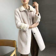 Lông chống hạn chế nước đặc biệt lông chồn lông cừu xén lông lông áo dài phần hạt nhung quần áo phụ nữ - Faux Fur