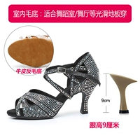 Черный каблук 9 см (внутренняя основа для волос)