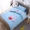 Ba mảnh bông chăn vườn ươm trẻ em chợp mắt bông giường cũi trẻ em sản phẩm chứa lõi Liu Jiantao mùa đông - Bộ đồ giường trẻ em 	ga giường màu hồng cho bé gái	