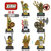 Tương thích với Lego ngăn kéo, Pharaoh xác ướp, Atlantis, chiến binh Aztec, khối xây dựng lắp ráp