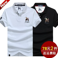 Mùa hè 2018 mới trẻ trung áo thun ngắn tay cotton nam màu rắn rách lỏng nửa áo tay áo nam POLO thủy triều áo polo đẹp