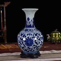 Фарфоровая антикварная сине-белая глина, ретро украшение для гостиной