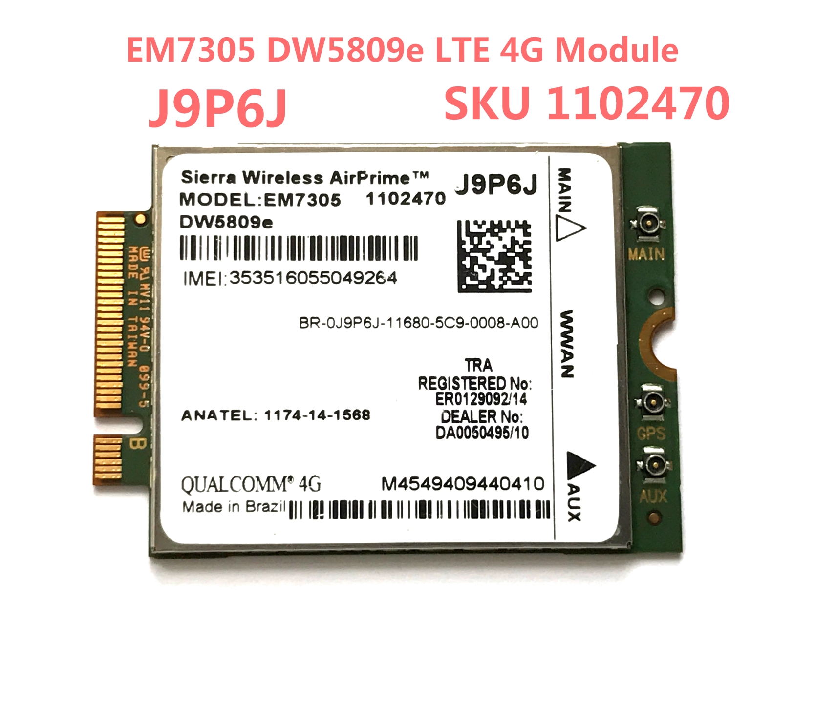 EM7305 DW5809E LTE NGFF ̽ 3G 4G  VENUE11 PRO J9P6J