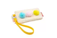 Соломенный желтый шоппер