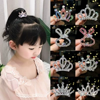 Детская заколка для волос, ободок, аксессуар для волос, наряд маленькой принцессы, милая корона, шпильки для волос, в корейском стиле