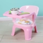 Ghế trẻ em nhựa trẻ em phòng ăn tối tấm tròn phân ghế nhỏ bàn ghế và ghế với dây an toàn đồ nội thất an toàn bàn học chống gù cho bé gái