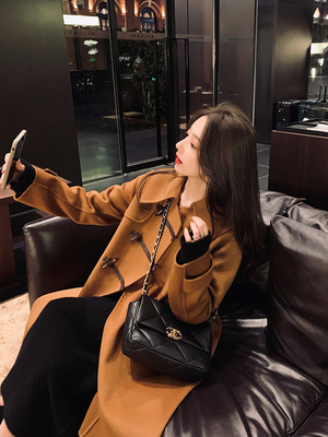 taobao agent Retro woolen double-sided winter woolen coat, jacket