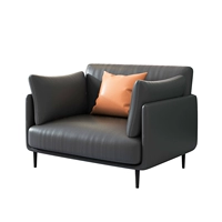 Черный поролоновый диван