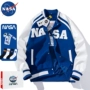 áo khoác jean nam NASA chung xuân thu Mỹ đồng phục bóng chày nam quốc triều đường cao cấp len khâu áo khoác da PU áo khoác rộng nữ áo jacket nam