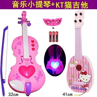 Музыка скрипка+новая гитара розового кота+2 подарки