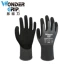 Găng tay bảo hộ WG-502 Nitrile nhúng polyester thoáng khí chống mài mòn gang tay lao động bảo vệ tay Gang Tay Bảo Hộ
