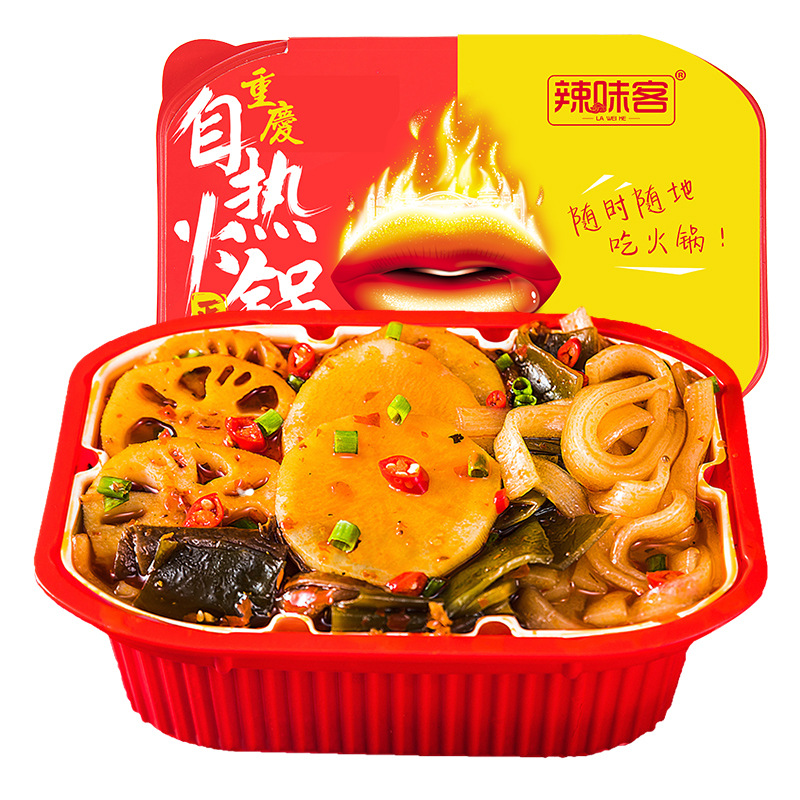 Vegetable Hot Pot 240G * 1 BoxSpicy guest Tripe AutoTherm Small hot pot Vermicelli Wide powder Vegetables self-help Instant food Set meal A box 24 box food