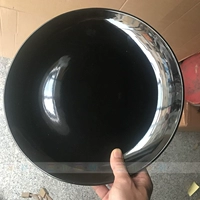 Микро -испорченная художественная фарфоровая пластина 12 -дюймовая фарфоровая черная тарелка диаметр около 30 см черного резного белого красного и синего фарфоровой пластины