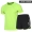 Bộ đồ thể thao nam phù hợp với quần áo thể thao nhanh khô Áo thun ba điểm quần short marathon thể thao mùa hè - Quần áo tập thể hình