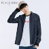 [清] Taiping Bird Men Spring New Áo sơ mi dài tay denim mỏng Áo thêu dài tay - Áo ao so mi nam Áo