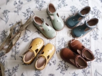 Oliokids/тетя тетя 21ss Girls Spring и Summer System Retro Morandi Trocomite Тип одиночная обувь одиночная обувь