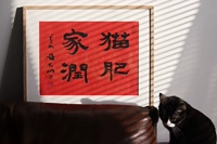"CAT FAT JIARUN" Каллиграфия Чжао Дашана работает рука, творческая каллиграфия поэзии, каллиграфия и живопись домашней украшения и живопись