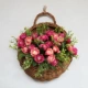 Оригинальная цветовая корзина для цветов+большой красный цветок
