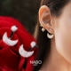 Подвесные серьги после луны+пара